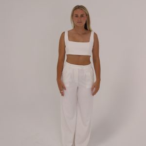 White Pant Set
