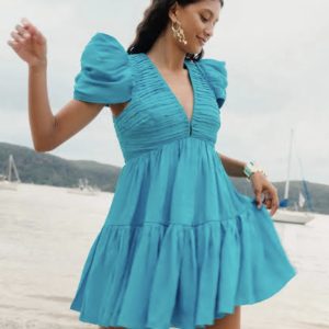 Aje Severine Tiered Mini Dress